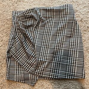 Plaid Pleated Mini Skirt